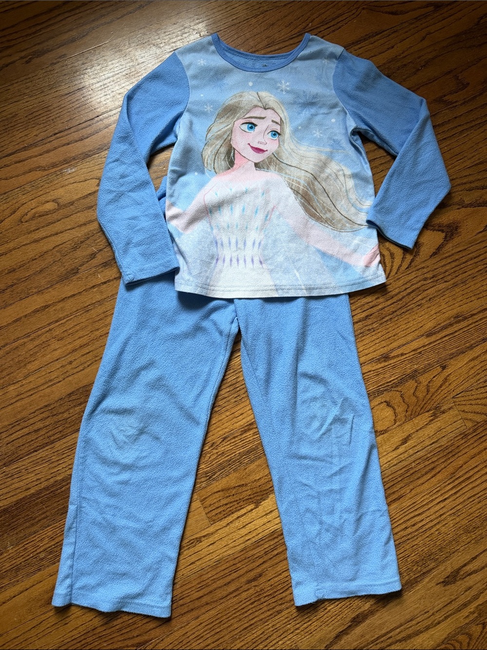 Disney frozen Elsa Kids Long-Sleeve Pajama Set in Bright Blue